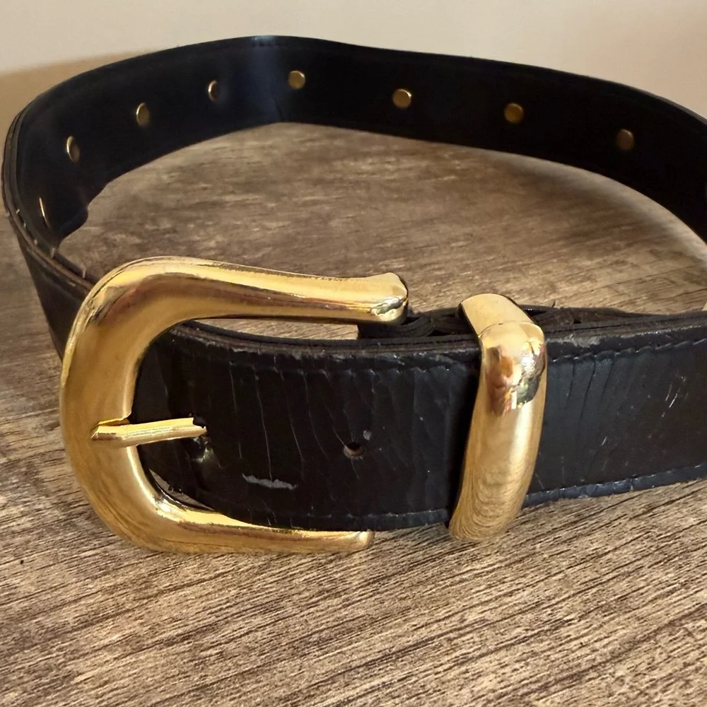 Vintage Disney Mickey & Co Belt Youth? Medium/Large White Simulated Leather